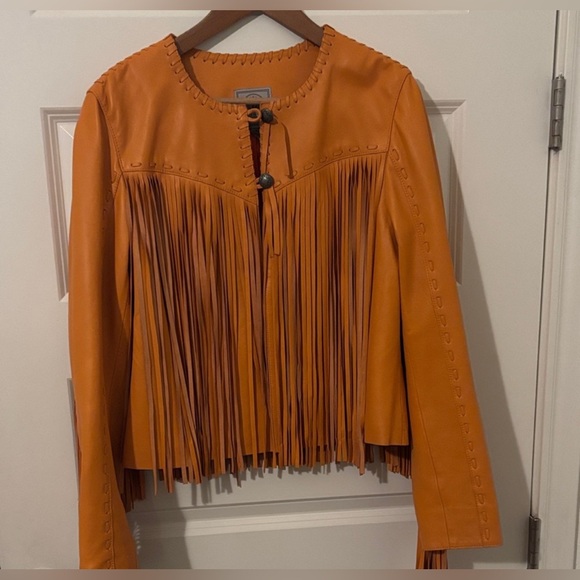 NWT Double D Ranch Sonora Jacket in Marigold Fringe and more Fringe RTL $895 M - Picture 8 of 10